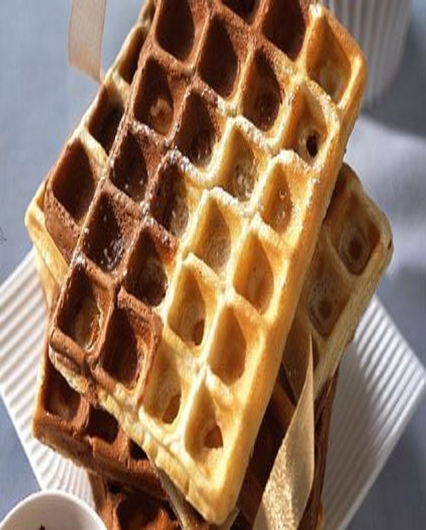 Gaufres Bicolores Pour 8 Personnes Recettes Elle A Table