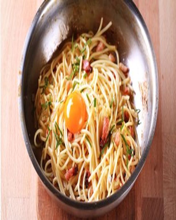 Pates A La Carbonara Pour 4 Personnes Recettes Elle A Table