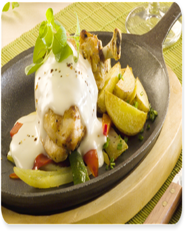 Poulet aux pommes (10 portions) pour 10 personnes Recettes Elle à Table