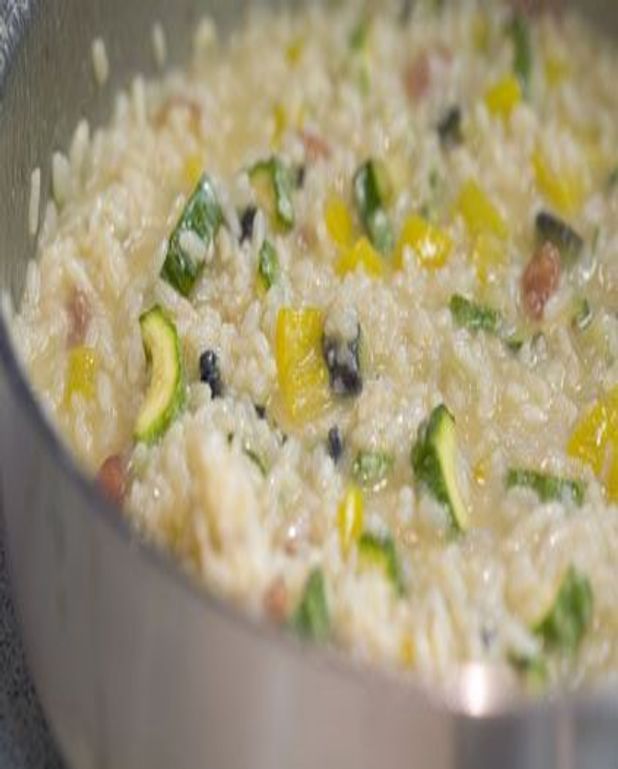 Risotto aux légumes pour 4 personnes Recettes Elle à Table