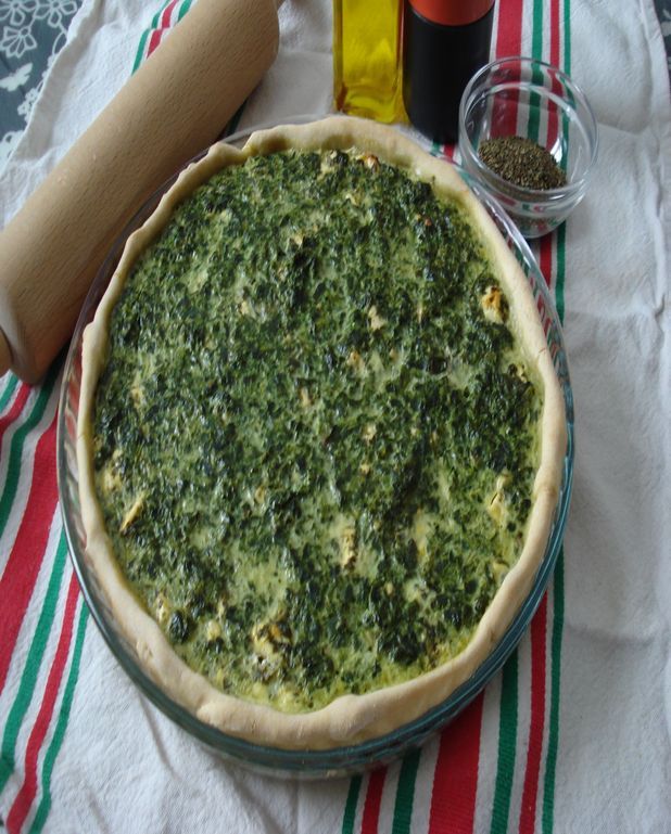 Tarte féta-épinards pour 4 personnes - Recettes Elle à Table
