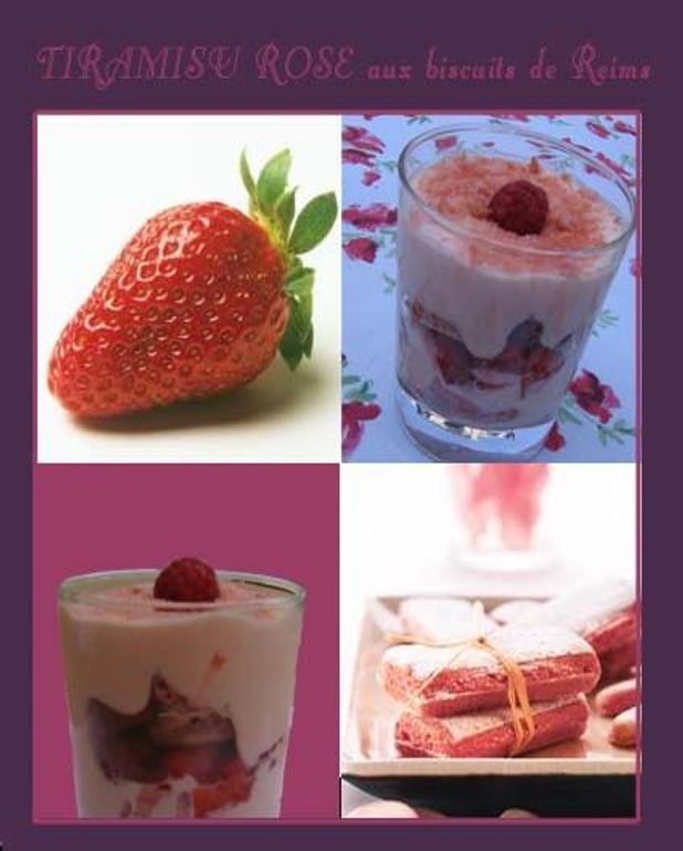 Tiramisu Rose Aux Biscuits De Reims Pour 6 Personnes Recettes