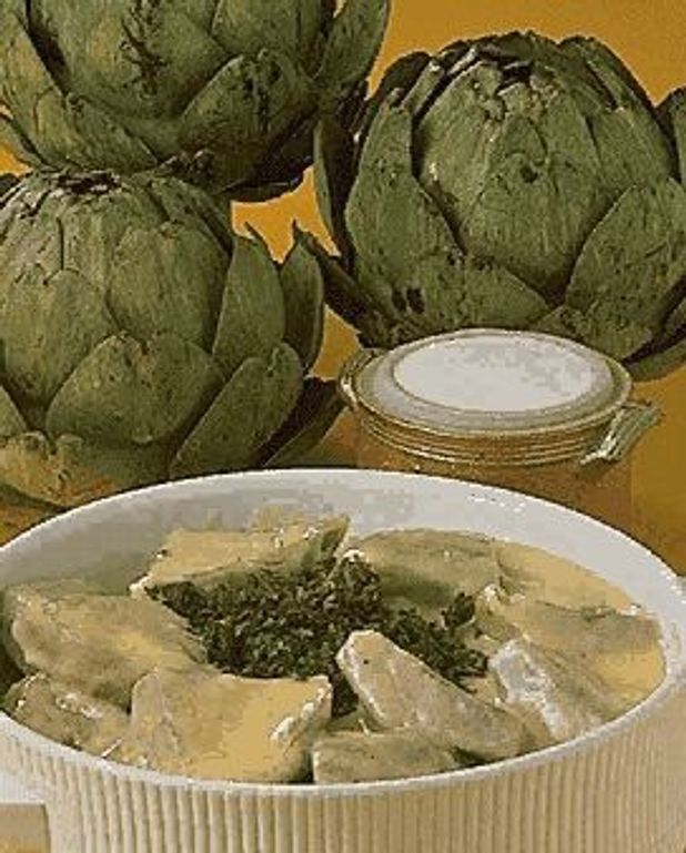 Artichauts A La Creme Pour 3 Personnes Recettes Elle A Table