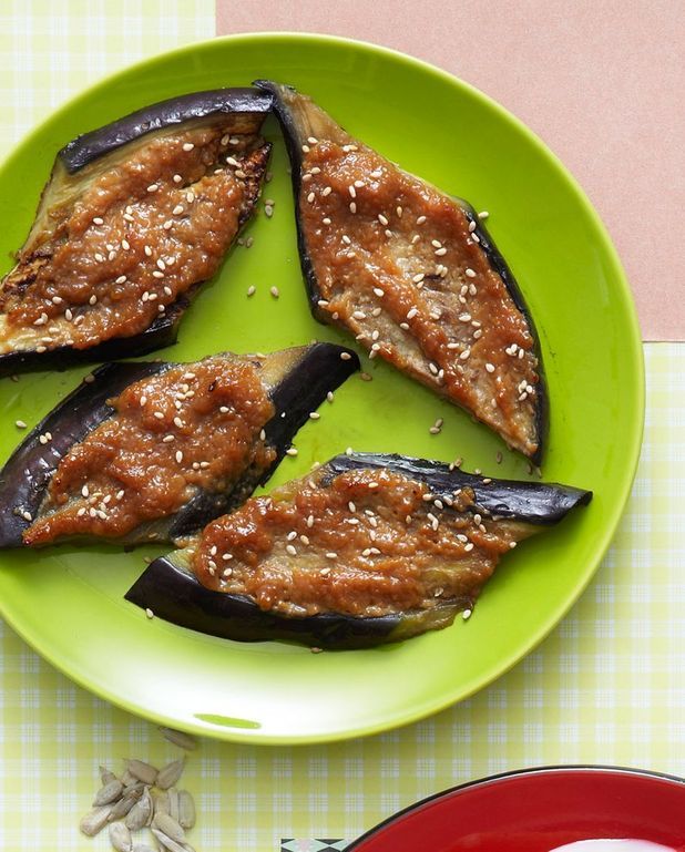 Aubergines au miso pour 6 personnes Recettes Elle à Table