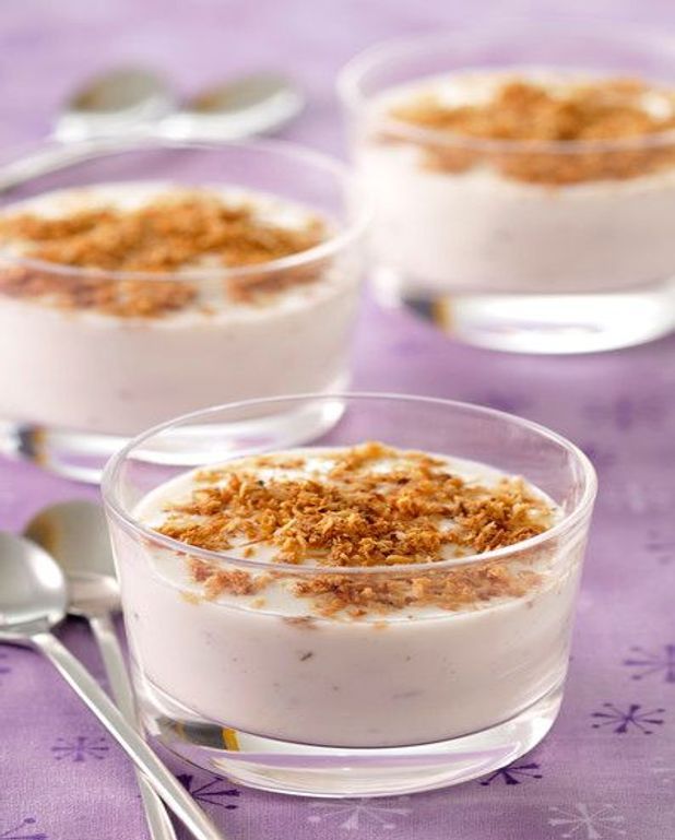 Blanc Manger Au Riz Et Noix De Coco Caramelise Pour 6 Personnes
