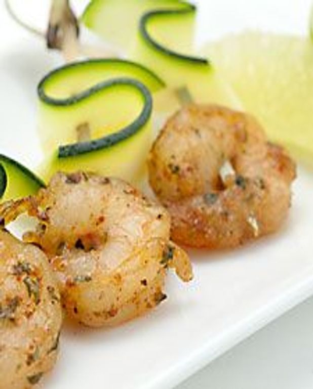 Bouchée de crevettes pimentées et limette pour 12 personnes Recettes Elle à Table