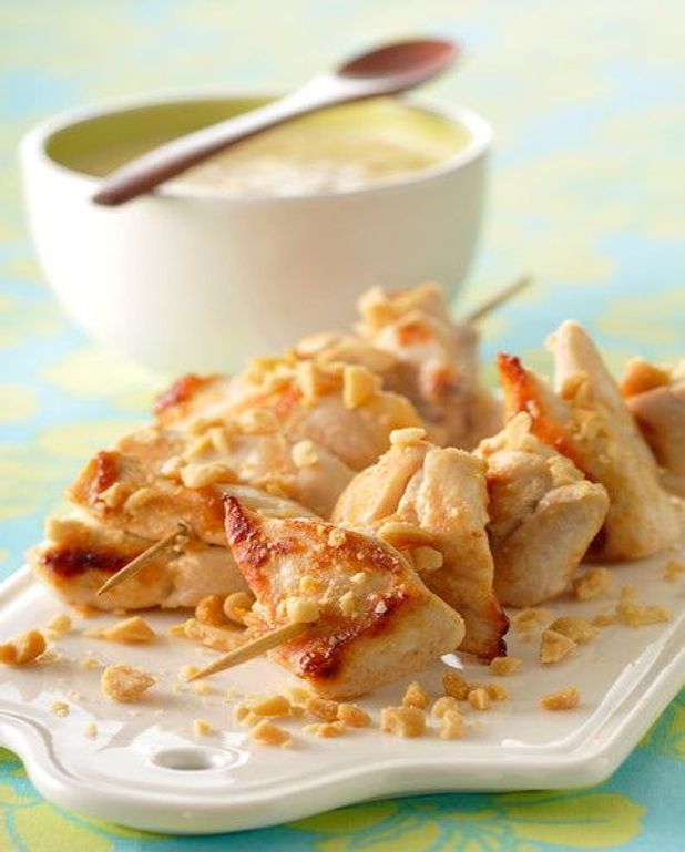 Brochettes De Porc Au Lait De Coco