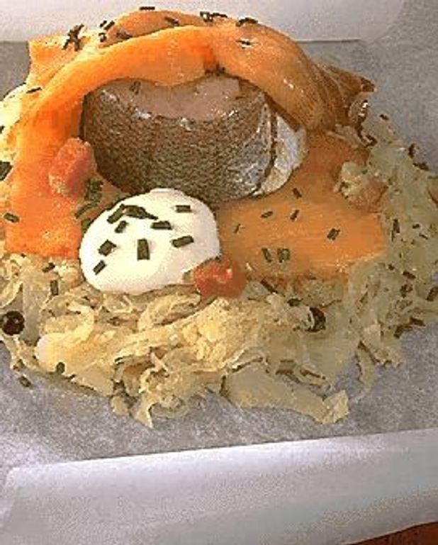 Quelle Entrée Et Quel Dessert Avec Une Choucroute Cabillaud à la choucroute pour 4 personnes - Recettes Elle à Table