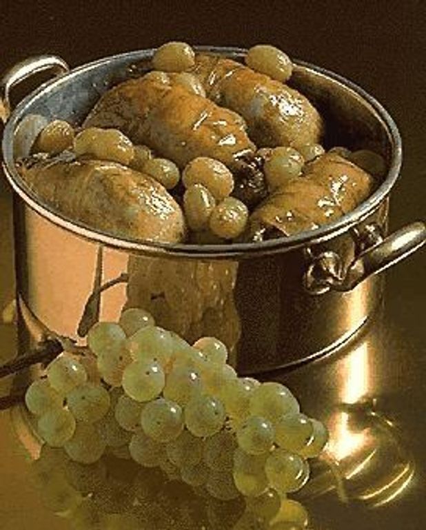 Cailles aux raisins pour 4 personnes - Recettes Elle à Table