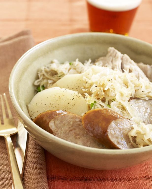 Choucroute au four pour 6 personnes Recettes Elle à Table