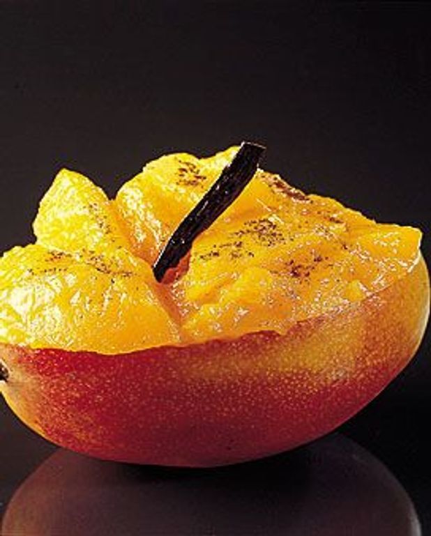 Compote de mangue au gingembre pour 4 personnes Recettes Elle à Table