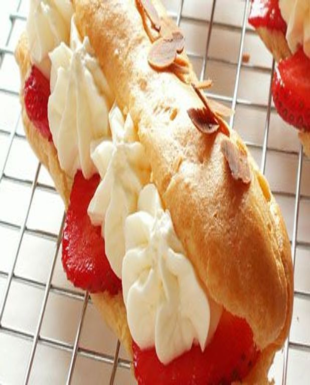 Couronne De Pate A Choux Aux Fraises Pour 6 Personnes Recettes Elle A Table