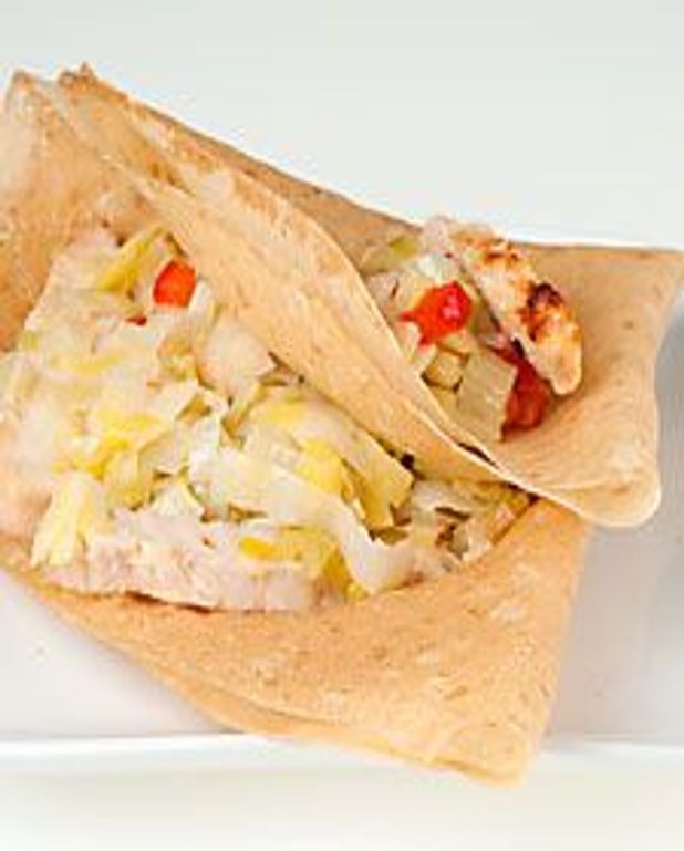 Crepe Aux Poireaux Et Poulet Pour 4 Personnes Recettes Elle A Table