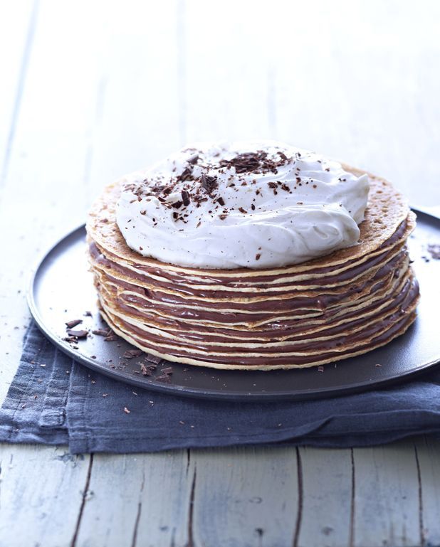 Gateau De Crepes Au Chocolat Pour 8 Personnes Recettes Elle A Table