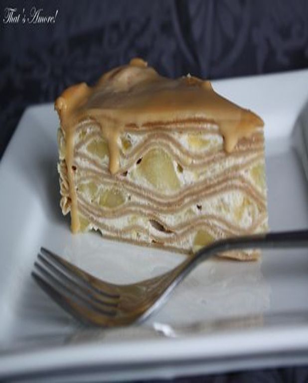 Gateau De Crepes Speculos Pommes Et Caramel Au Beurre Sale Pour 8