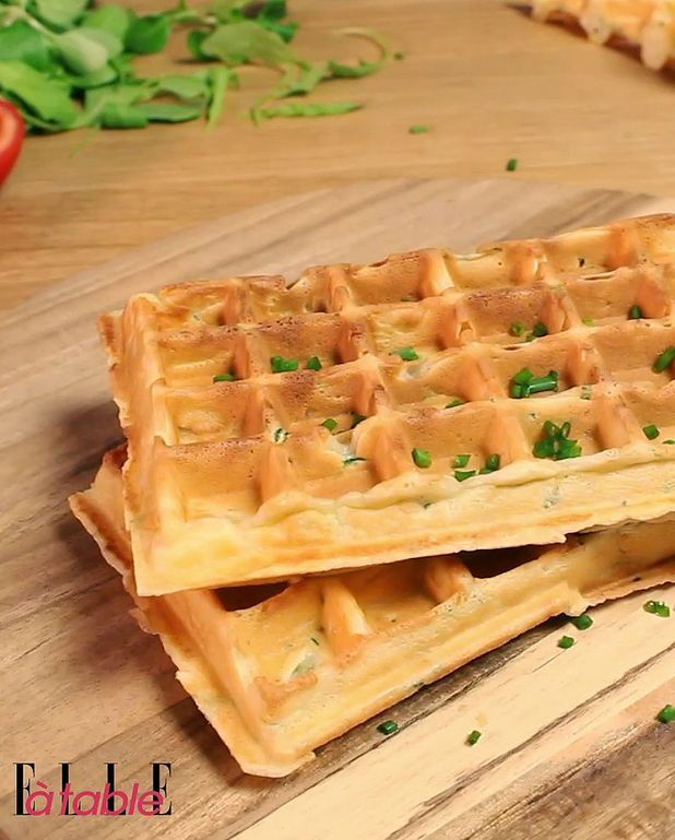 Gaufres A La Courgette Pour 6 Personnes Recettes Elle A Table