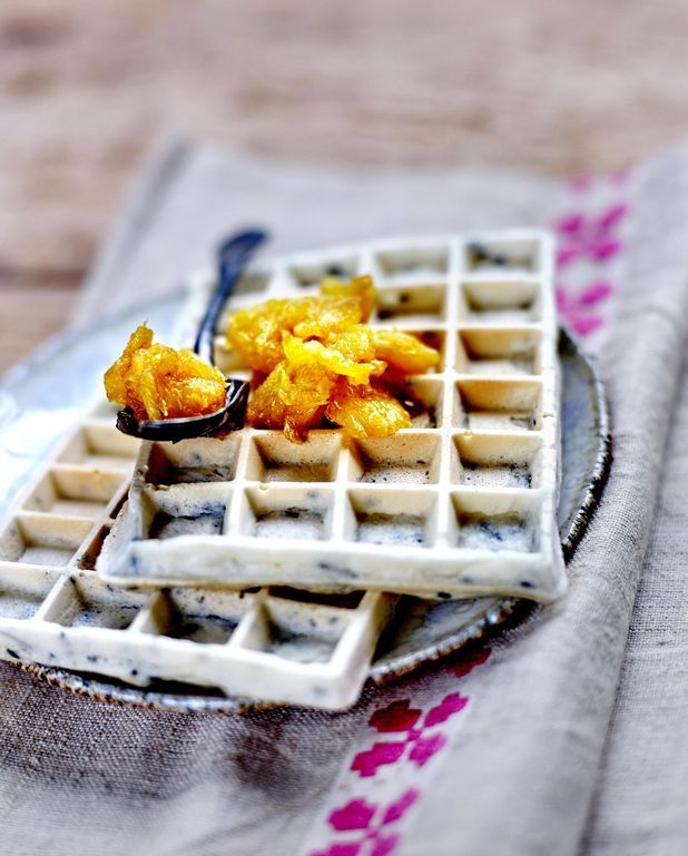 Gaufres Au Riz Gluant Et Sirop D Orange Pour 4 Personnes