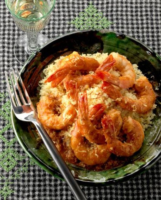 Leger Couscous De Crevettes Pour 6 Personnes Recettes Elle A Table