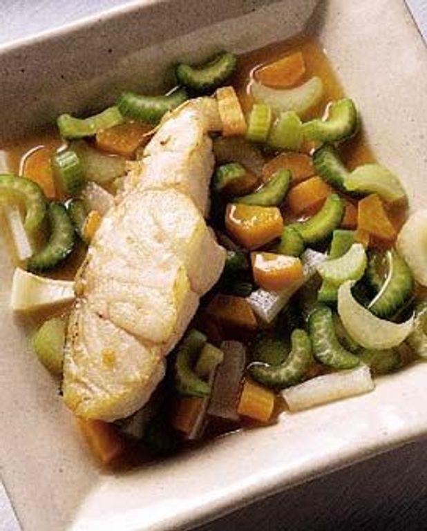 Lieu noir rôti aux légumes pour 4 personnes - Recettes Elle à Table