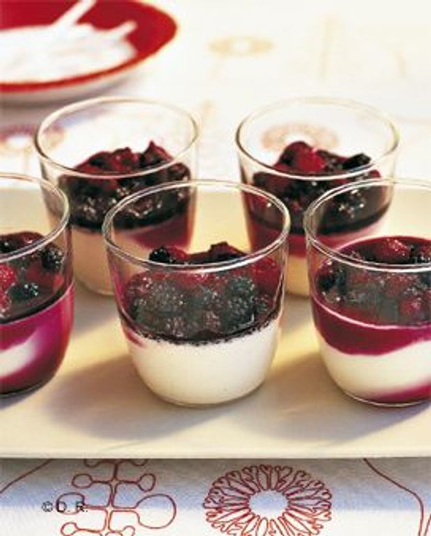 Panna Cotta Aux Fruits Rouges Pour 6 Personnes Recettes Elle A Table