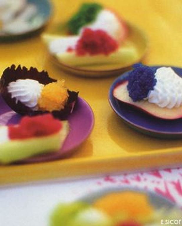 Petales De Legumes Aux Oeufs De Poisson Pour 6 Personnes