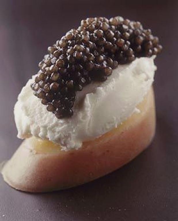 Pommes de terre au caviar