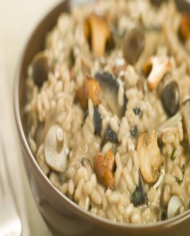 Risotto aux champignons pour 4 personnes Recettes Elle à Table
