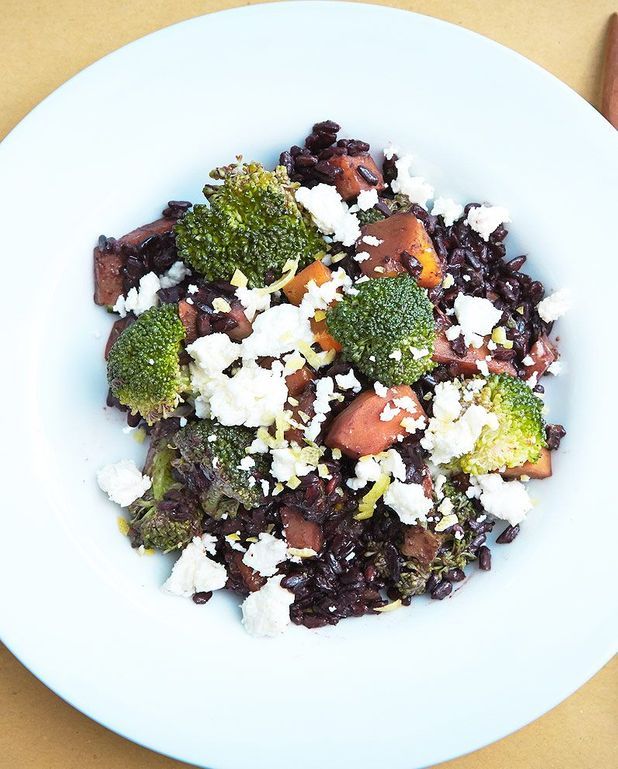 Riz Noir Venere Potimarron Brocoli Et Feta De Marco Bianchi Pour