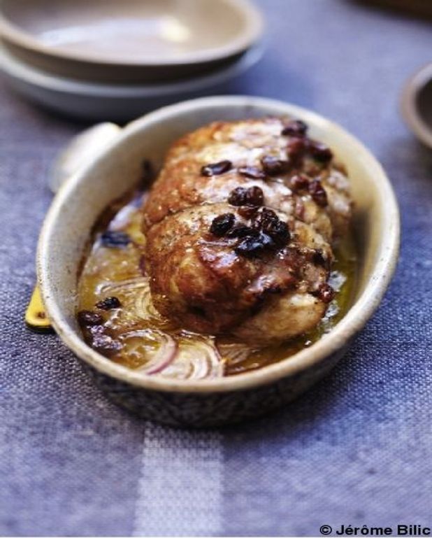 Roti De Veau Aux Raisins Pour 6 Personnes Recettes Elle A Table