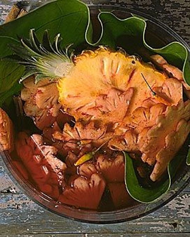 Salade d'ananas pour 4 personnes Recettes Elle à Table