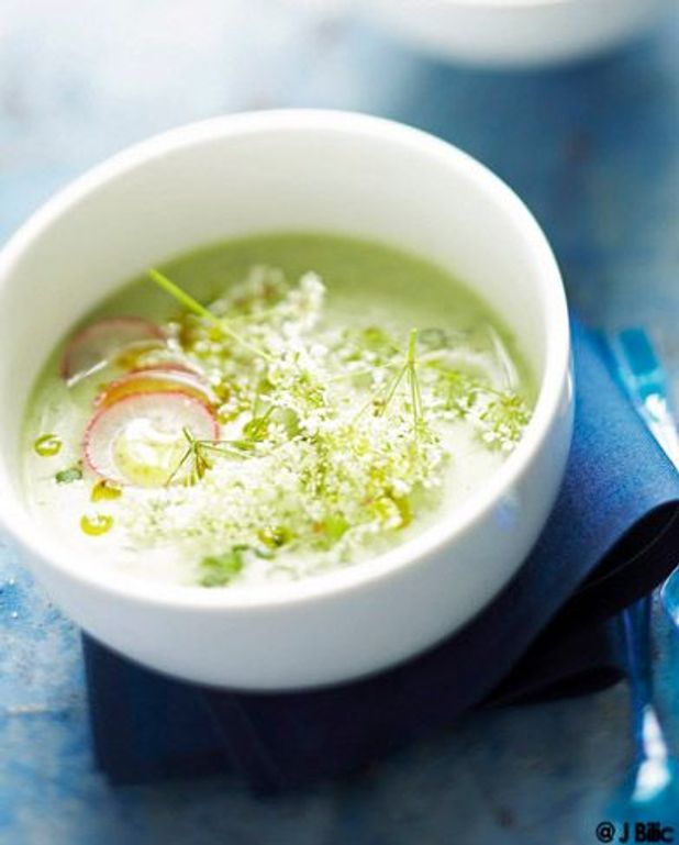 Soupe froide et radis pour 6 personnes Recettes Elle à