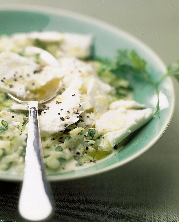 Soupe de riz à la feta pour 4 personnes - Recettes Elle à Table