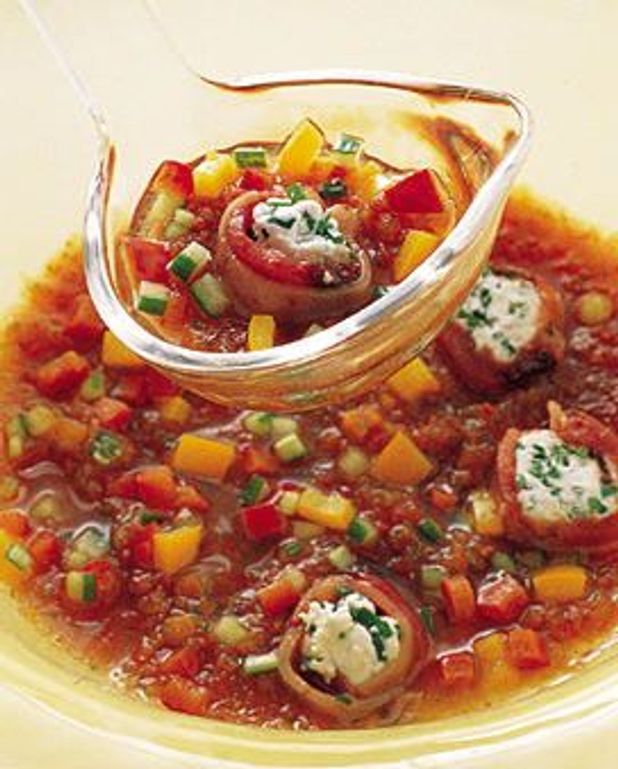 Soupe froide au thon pour 4 personnes Recettes Elle à Table