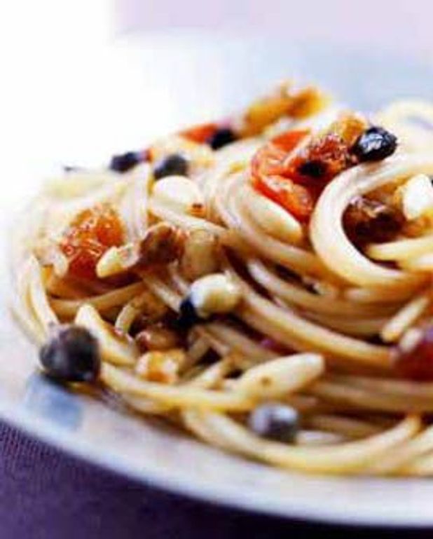 Spaghetti aux fruits secs