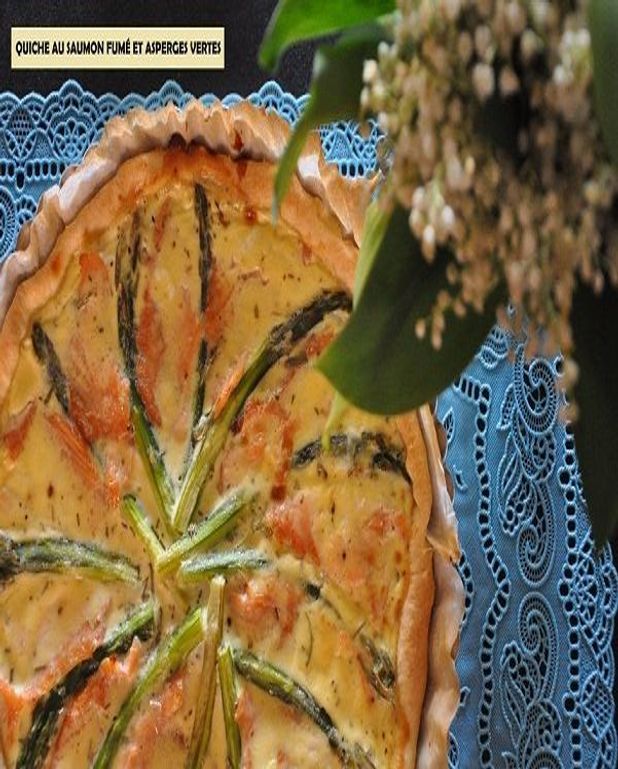 Tarte au saumon fumé et asperges vertes pour 4 personnes - Recettes ...