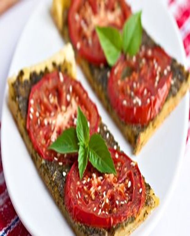 Tarte aux tomates fraîches pour 4 personnes Recettes Elle à Table