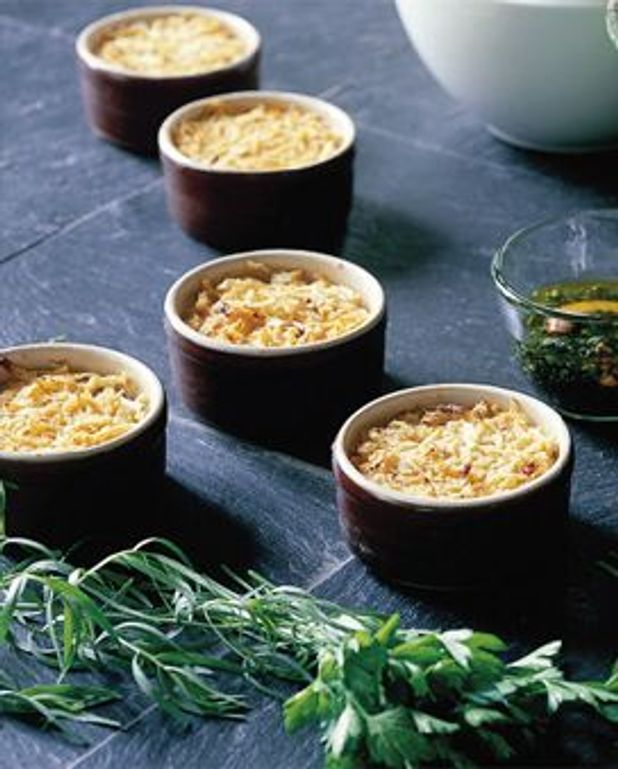 Timbales de céleri aux crevettes pour 8 personnes Recettes Elle à Table