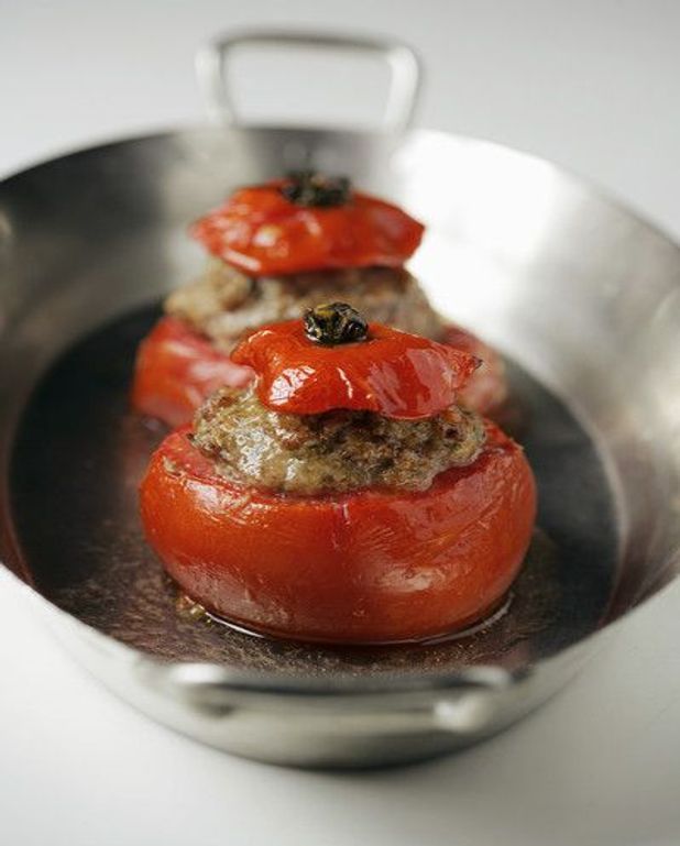 Tomates farcies aux cuisses de grenouilles