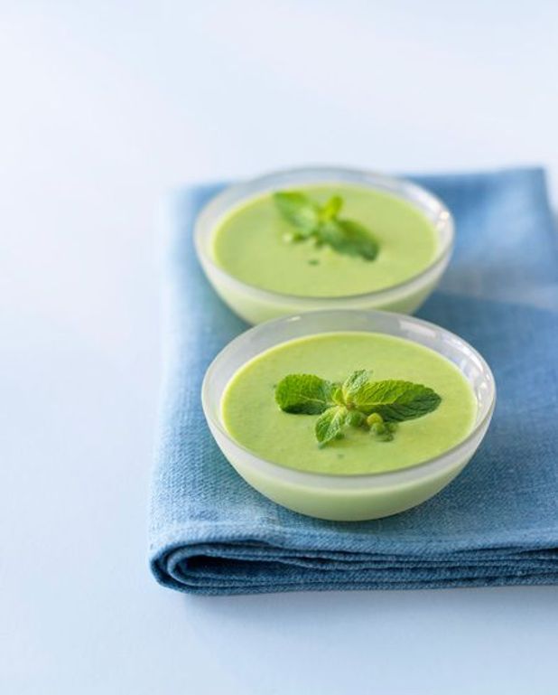 Veloute Froid De Courgettes Aux Petits Pois Recettes Elle A Table