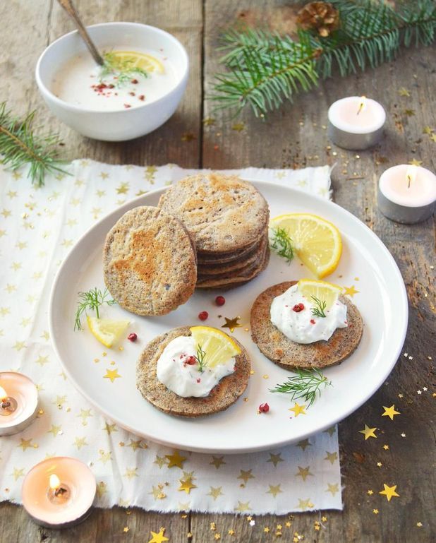 Blinis de sarrasin vegan et cheese cream pour 4 personnes Recettes Elle