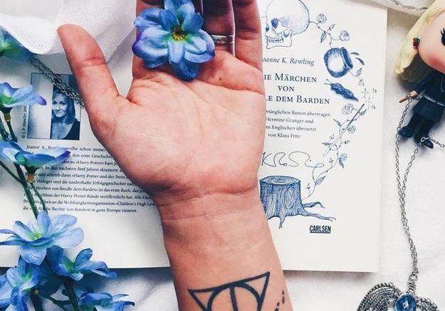 Tatouage Harry Potter reliques de la mort - 20 tatouages pour celles