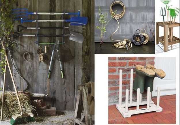 Des rangements malins pour mes outils de jardinage - Elle Décoration
