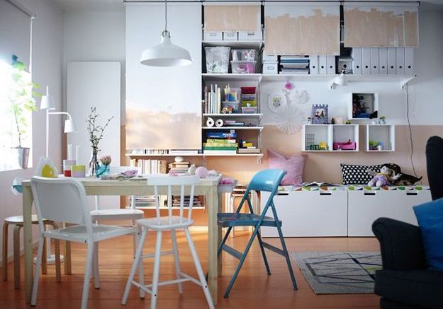 Petite Pièce Sans Fenêtre Qui Sert De Rangement Idees De Rangements Super Pratiques Pour Un Petit Appart Elle Decoration