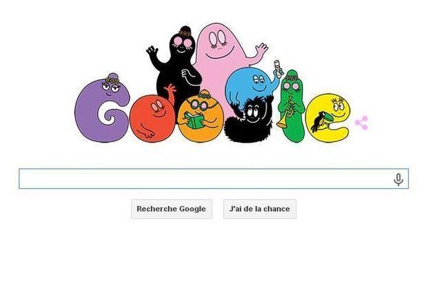 Google fête les 45 ans des Barbapapa avec un Doodle