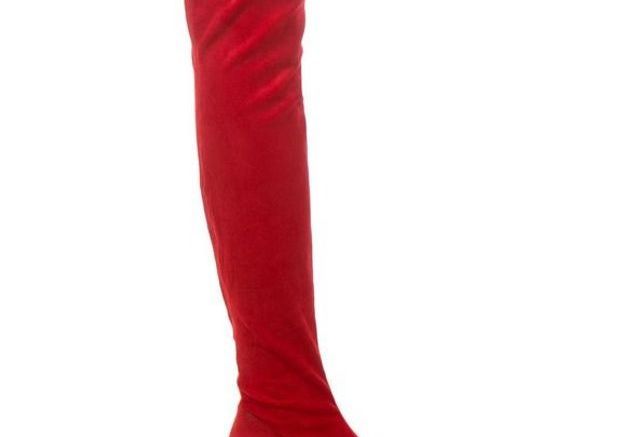 bottes rouges en cuir