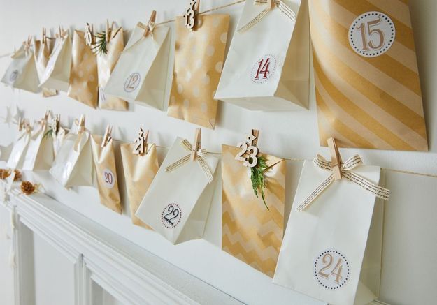 Diy Calendrier De L Avent 5 Modeles A Fabriquer Soi Meme Elle