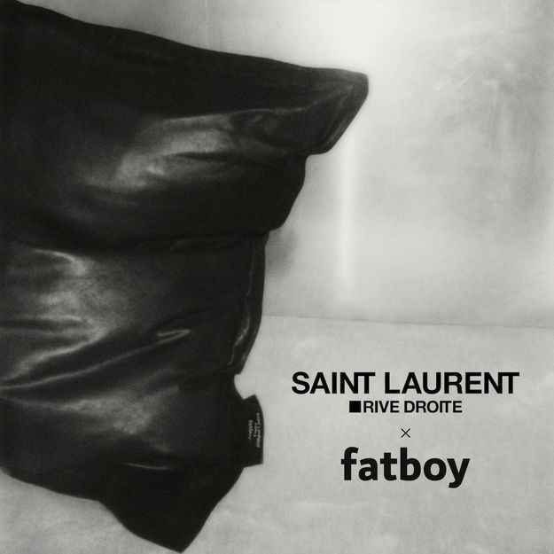  #ELLEDécoCrush : le pouf réconfortant Saint Laurent Rive Droite x Fatboy