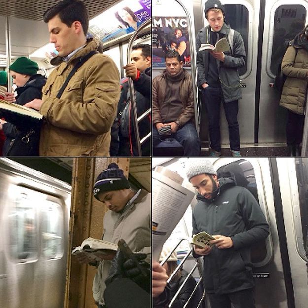 Prêt-à-liker : #HotDudesReading, le hashtag des beaux gosses qui lisent dans le métro