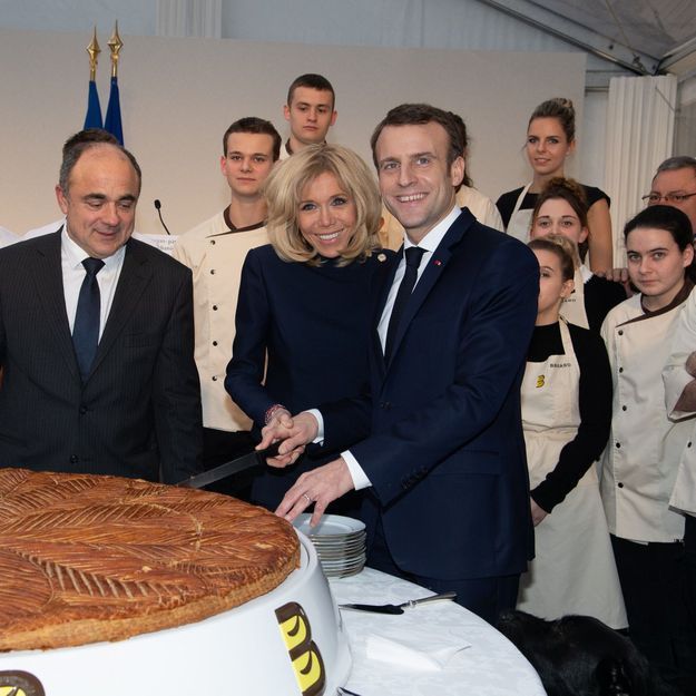 Brigitte et Emmanuel Macron : complices pour découper la galette des rois