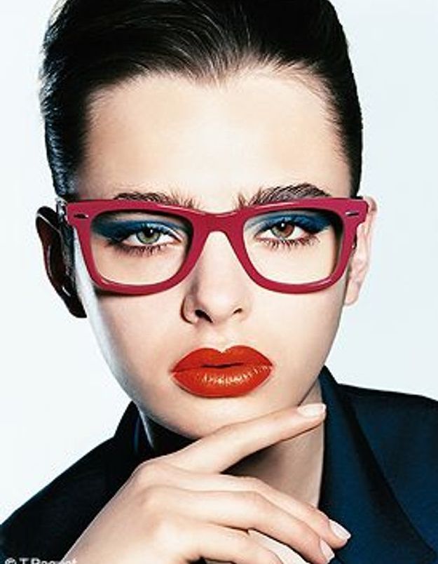 elle beauté maquillage lunettes , Elle